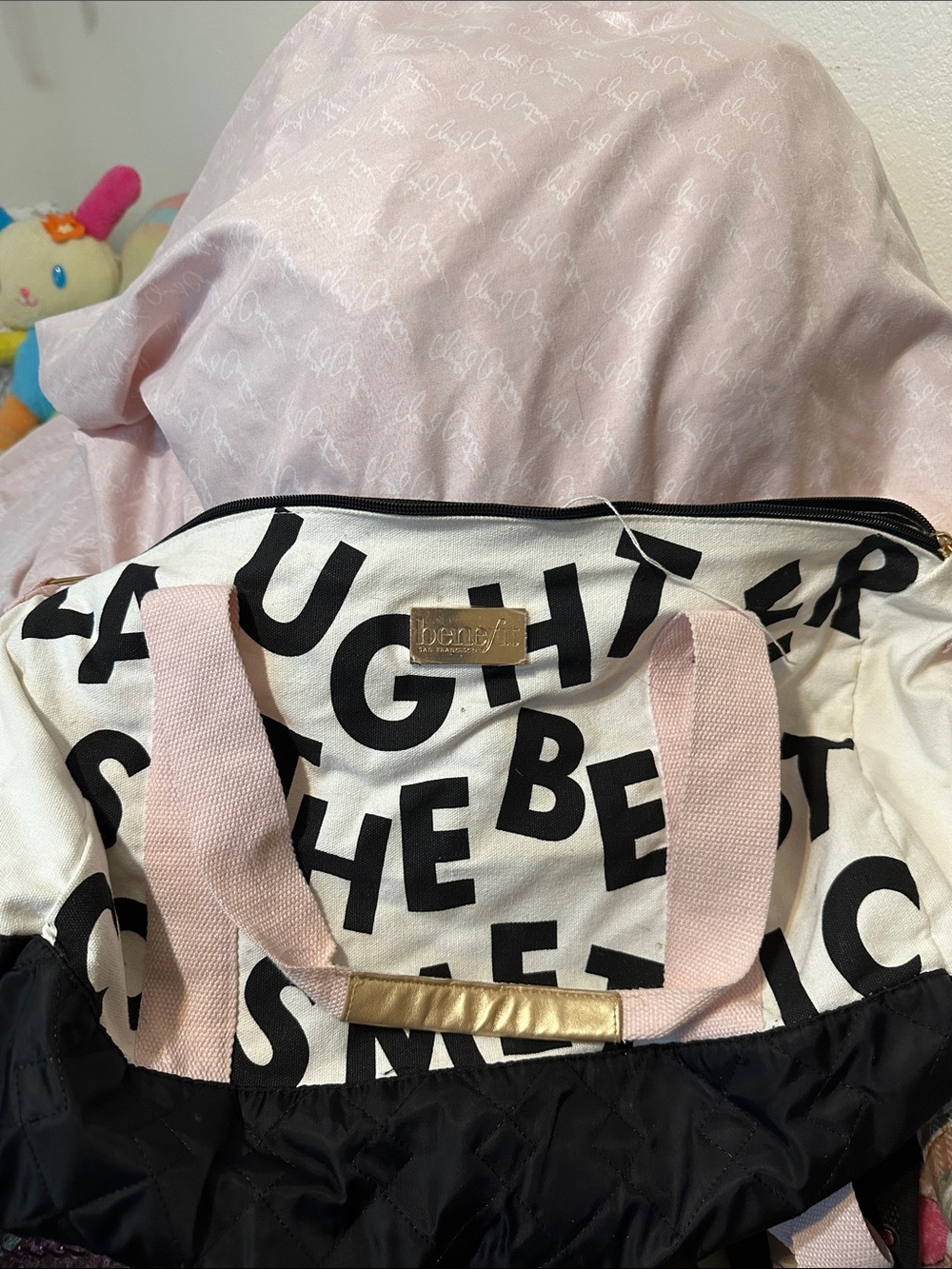 benefit tote bag with crossbody strap